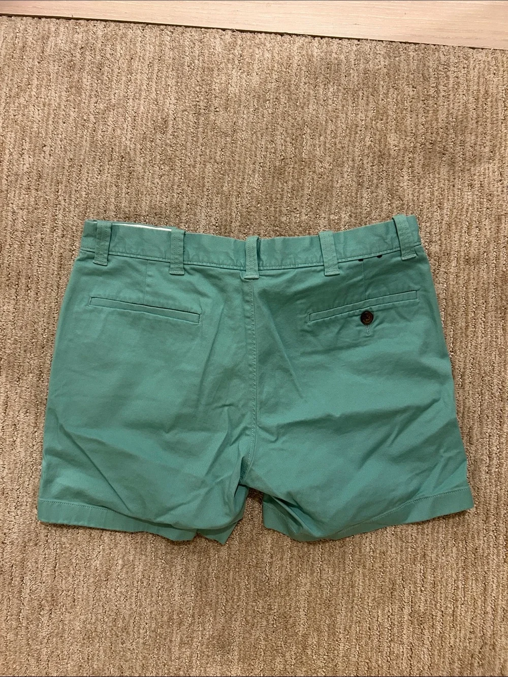 J. Crew Teal Flat Front Chino Shorts